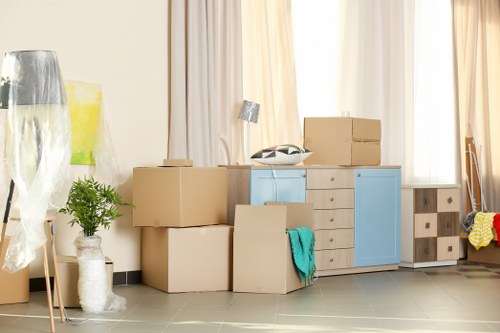 Students using local storage near Notting Hill for boxes and luggage