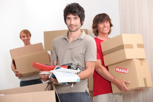 Proper manual handling of boxes in a self storage unit