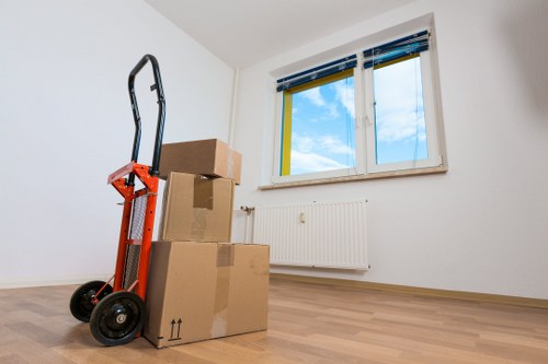 Fire safety awareness and clear access routes in a storage facility