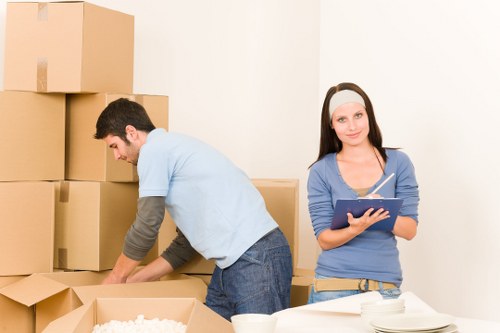 Packing and transport support for home removals and storage