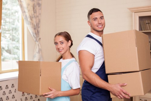 Prepared items packed for secure storage in the Notting Hill area