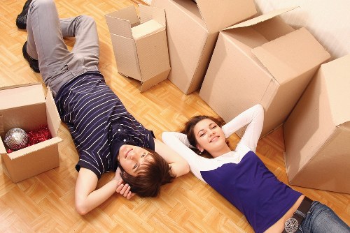 Organised furniture items kept safe in storage